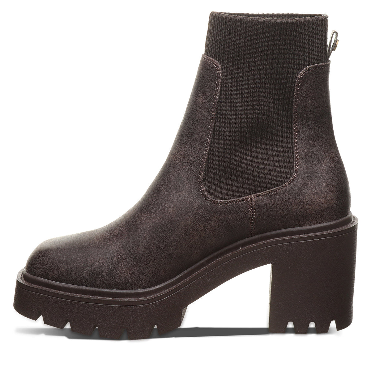 Bardot Lug Sole Chelsea Boots in Brown