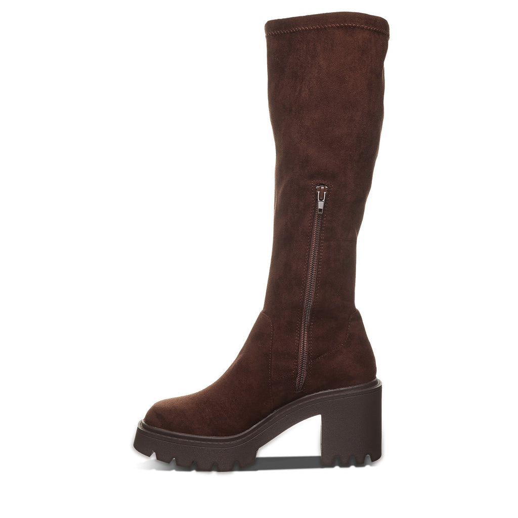 Monroe Knee High Boots in Brown