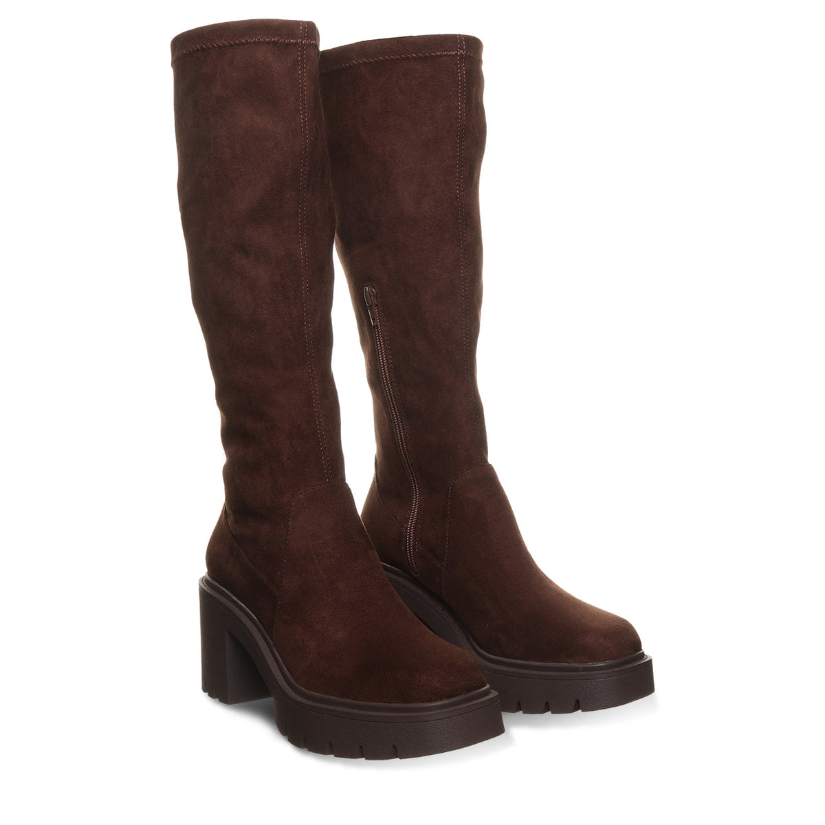Monroe Knee High Boots in Brown