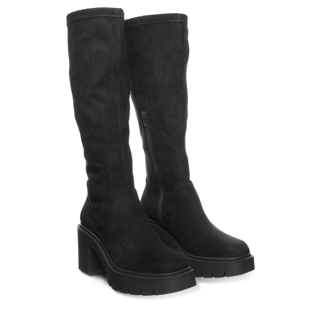 Monroe Knee High Boots in Black
