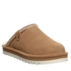 Arden Suede Scuff Slippers in Hickory