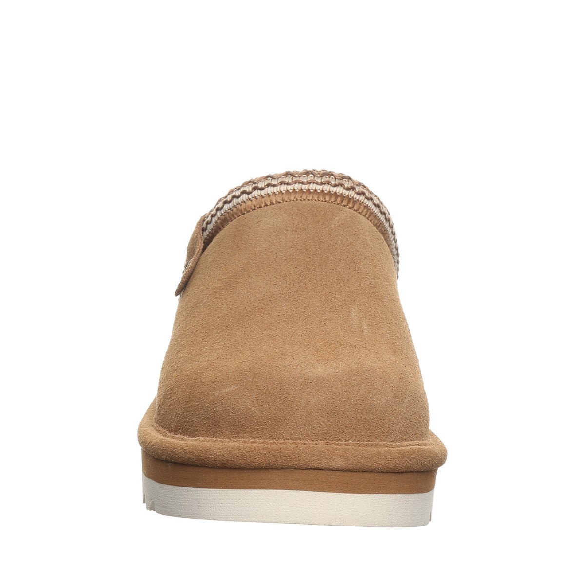 Arden Suede Scuff Slippers in Hickory