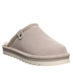 Arden Slip On Clog Slippers in Stone