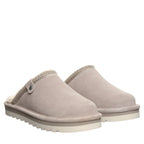 Arden Slip On Clog Slippers in Stone