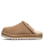 Arden Faux Fur Footbed Clogs in Toffee