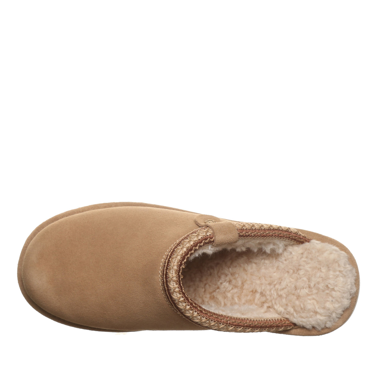 Arden Faux Fur Footbed Clogs in Toffee