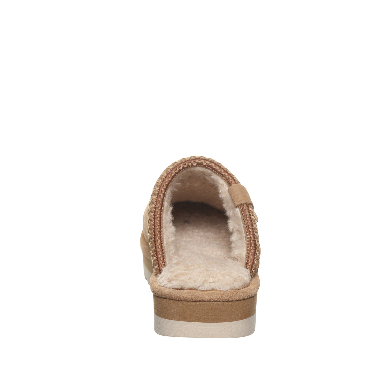 Arden Faux Fur Footbed Clogs in Toffee