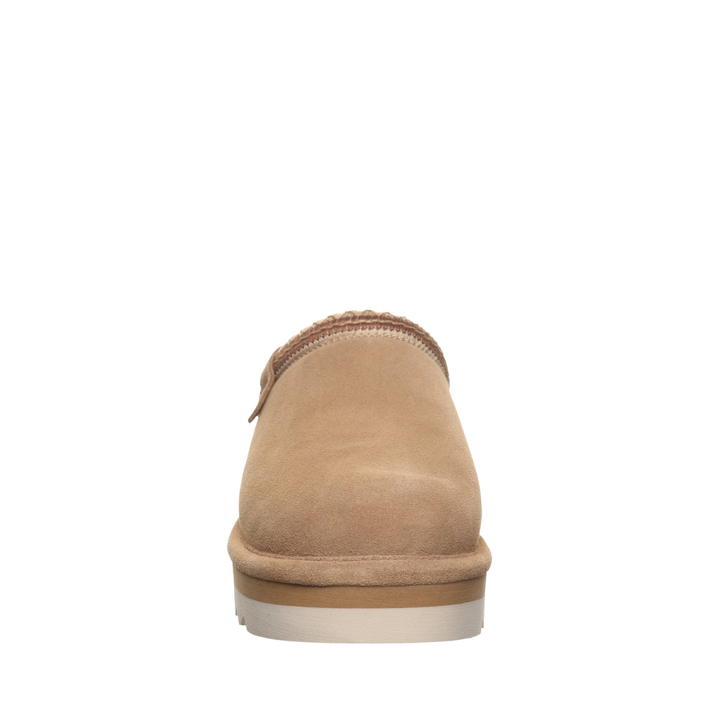 Arden Faux Fur Footbed Clogs in Toffee