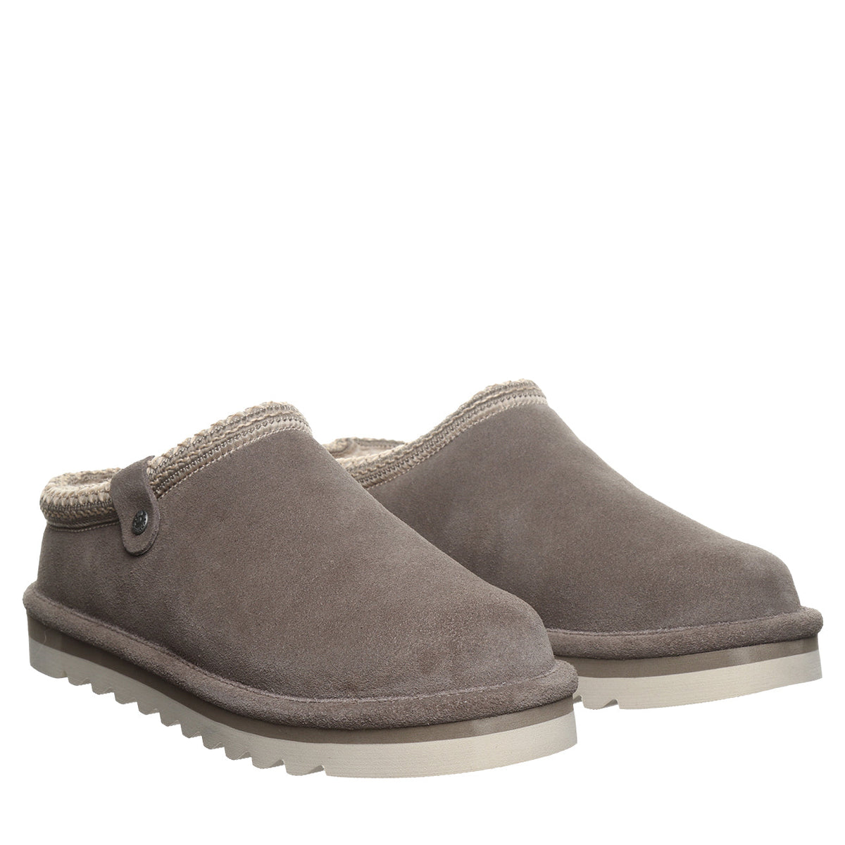 Calista Suede Clogs in Morel