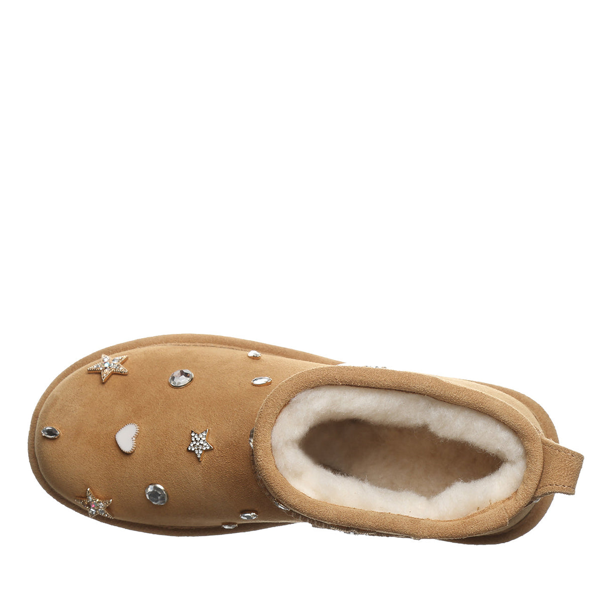 Shorty Nova Studded Ankle Boots in Iced Coffee