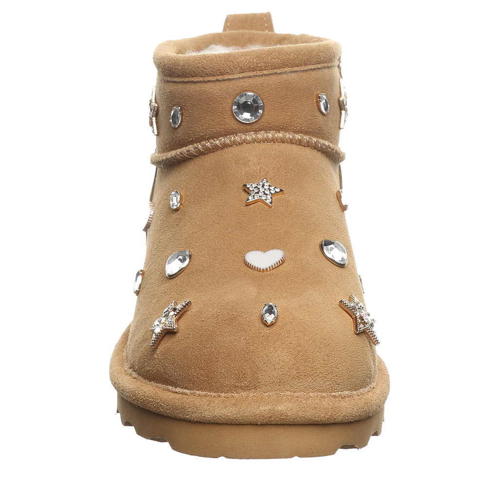 Shorty Nova Studded Ankle Boots in Iced Coffee