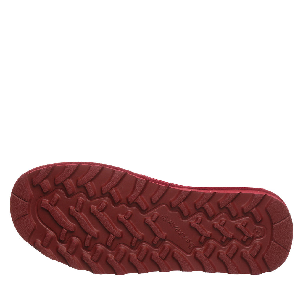 Zaria Bow Detail Mid Calf Boots in Cranberry