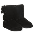 Bearpaw Zaria Youth Snow Boots in Black