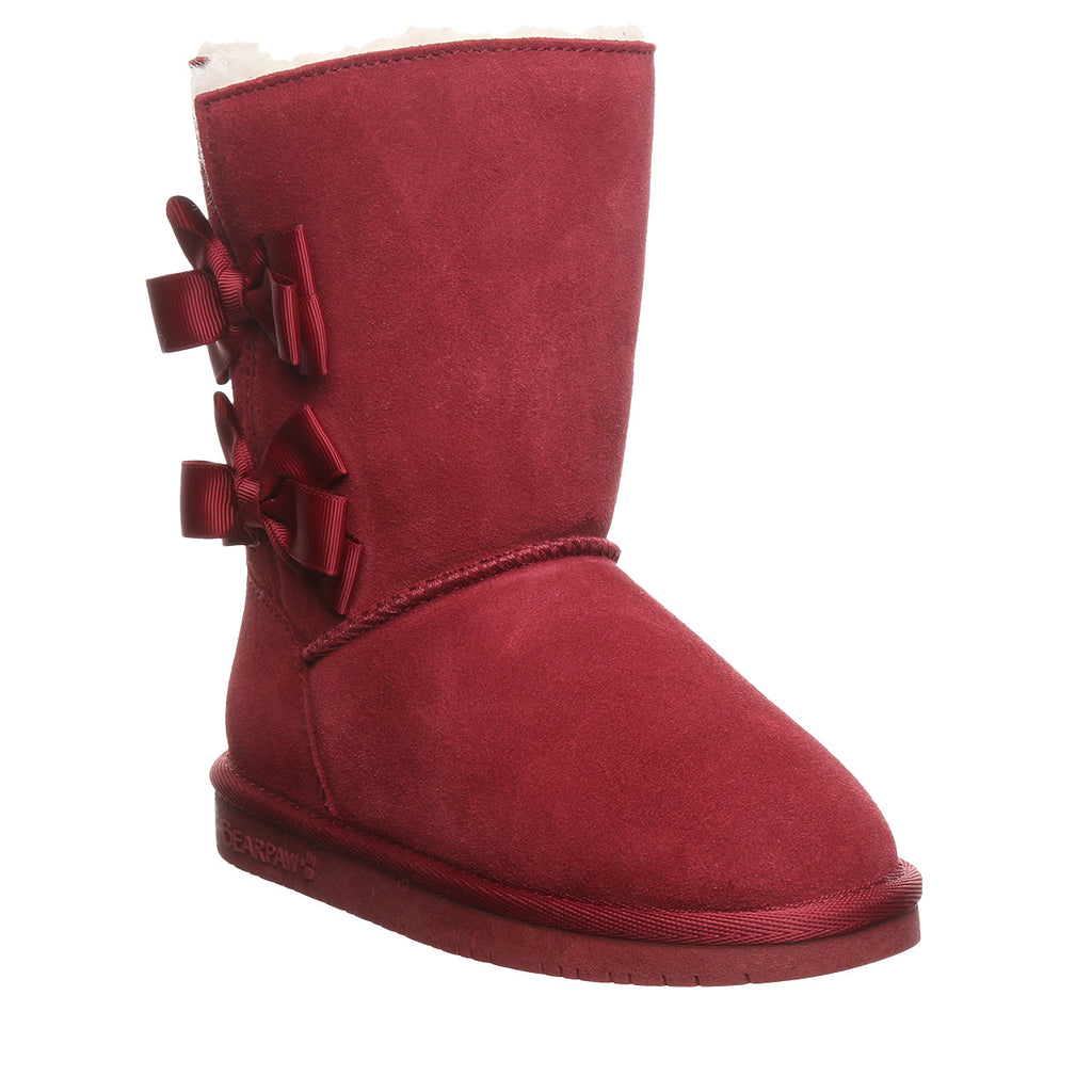 Zaria Youth Snow Boots in Cranberry