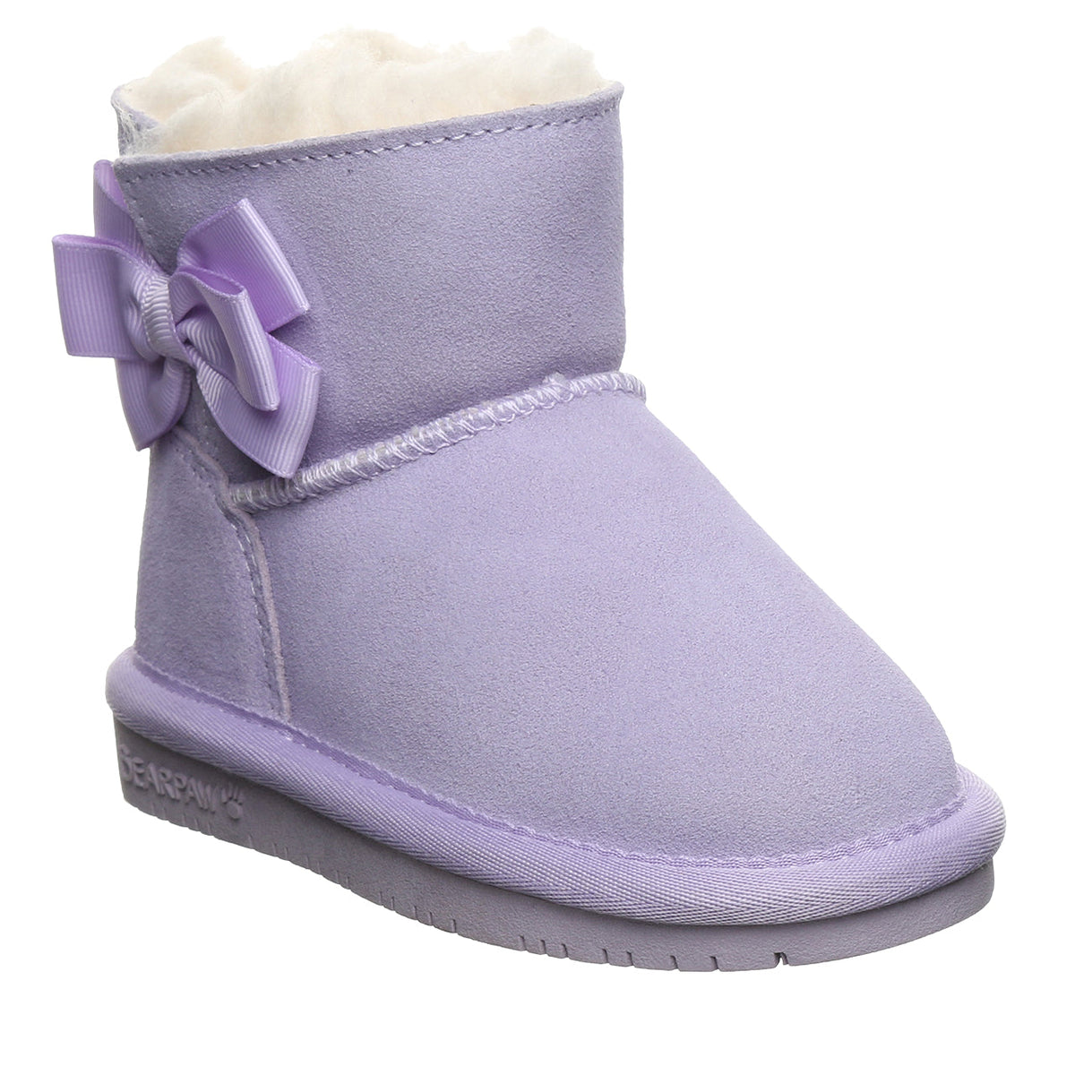 Saige Toddler Warm Booties in Washed Lavender