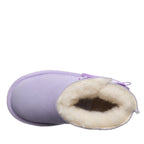 Saige Toddler Warm Booties in Washed Lavender