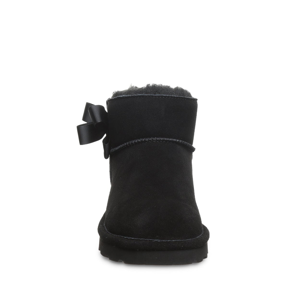Saige Bow Detail Booties in Black