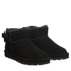 Saige Bow Detail Booties in Black