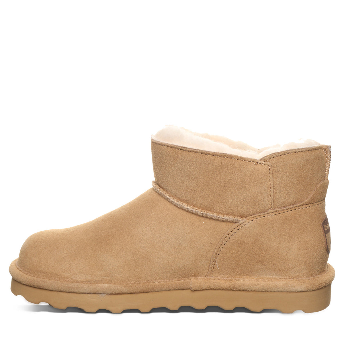 Saige Ribbon Bow Booties in Iced Coffee