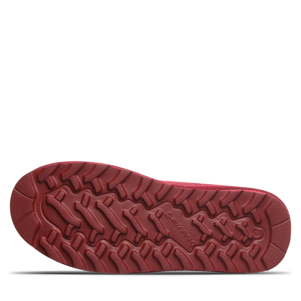 Saige Cozy Winter Booties in Cranberry