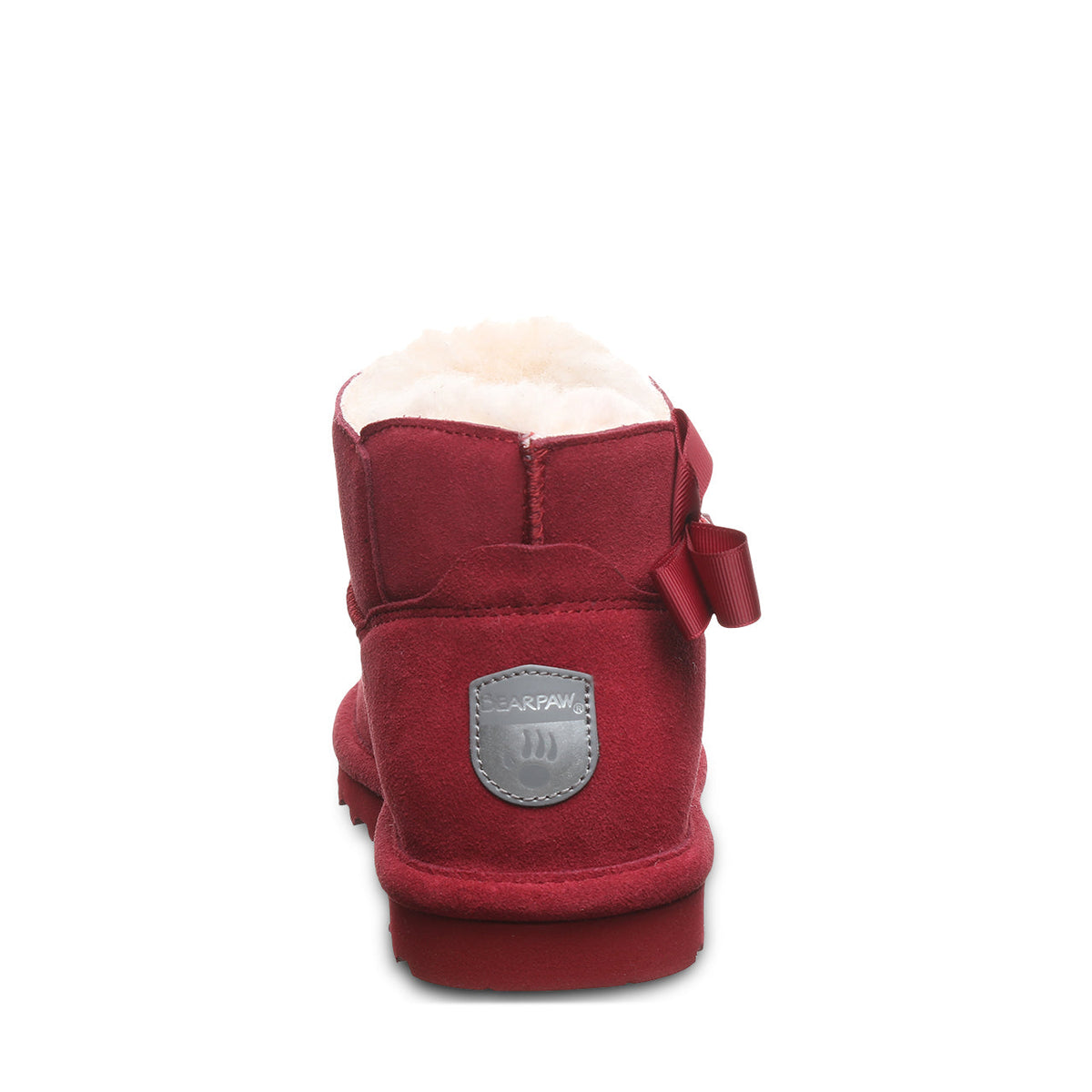Saige Cozy Winter Booties in Cranberry
