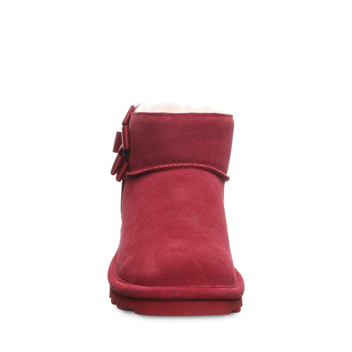 Saige Cozy Winter Booties in Cranberry