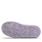 Saige Youth Bow Booties in Washed Lavender