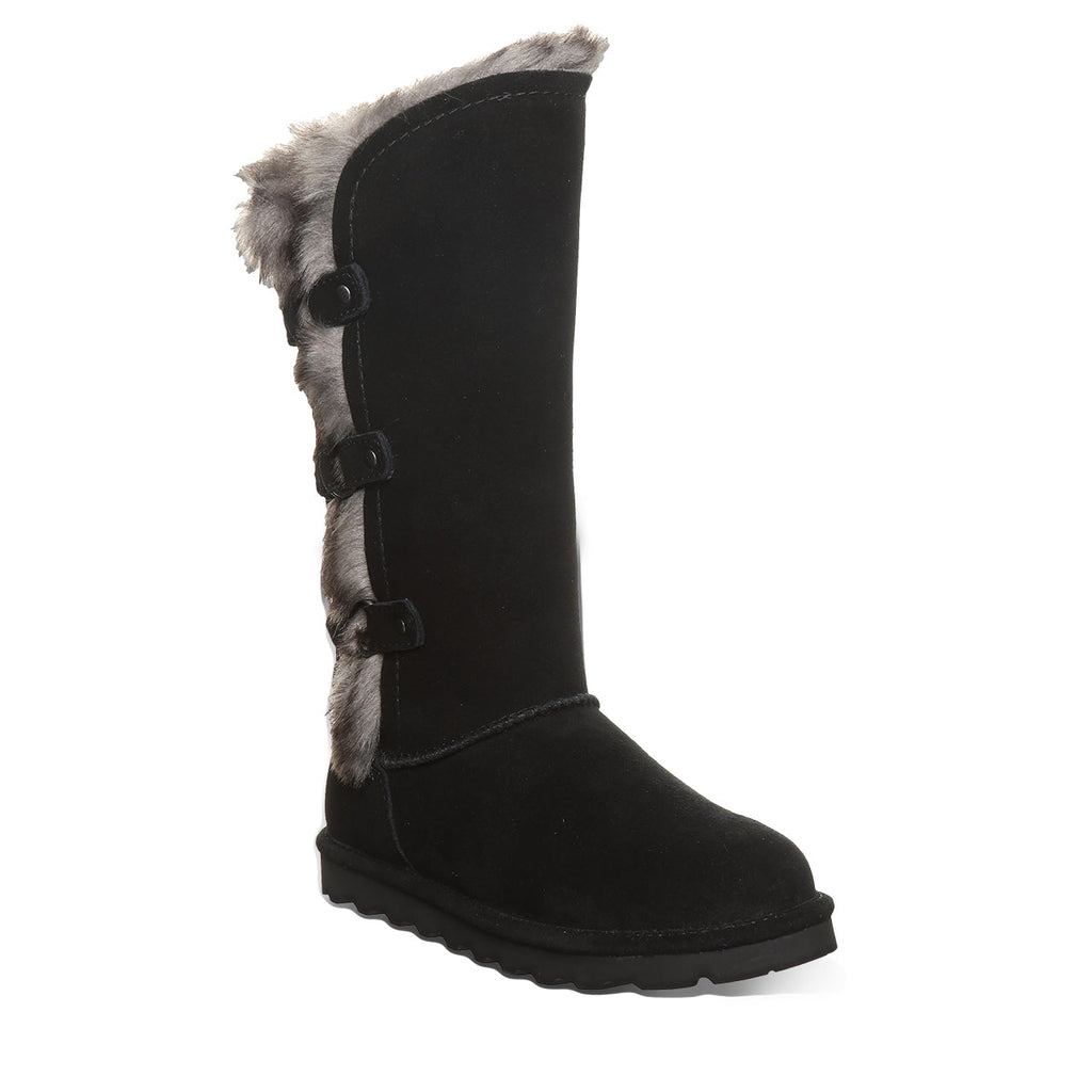 Emery II Decorative Strap Boots in Black