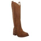 Jessie Western Suede Boots in Cinnamon