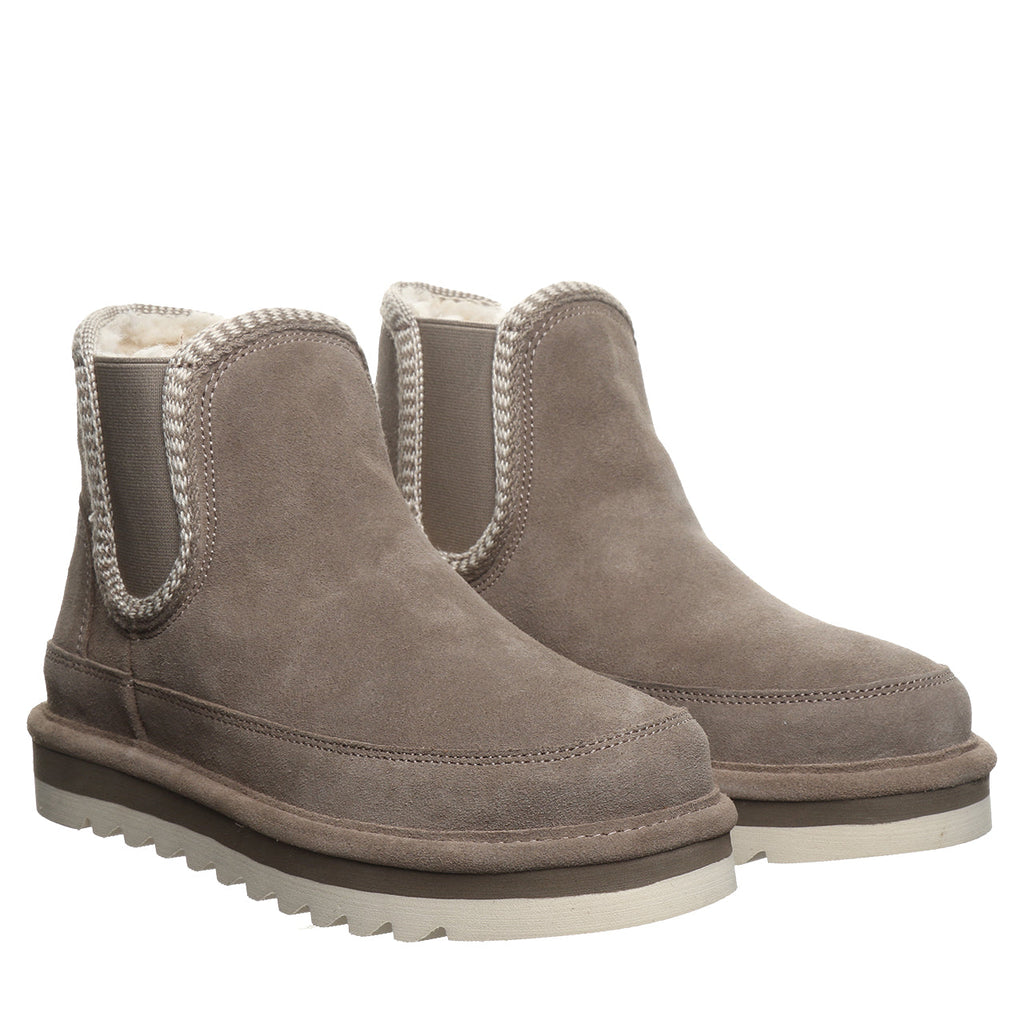 Viola Slip On Chelsea Boots in Morel
