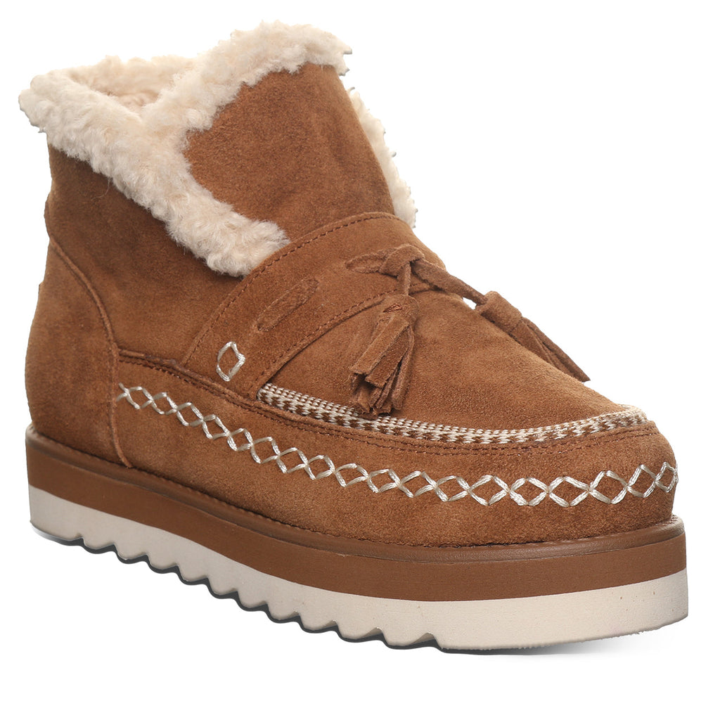 Lexley Fringe Ankle Boots in Cinnamon