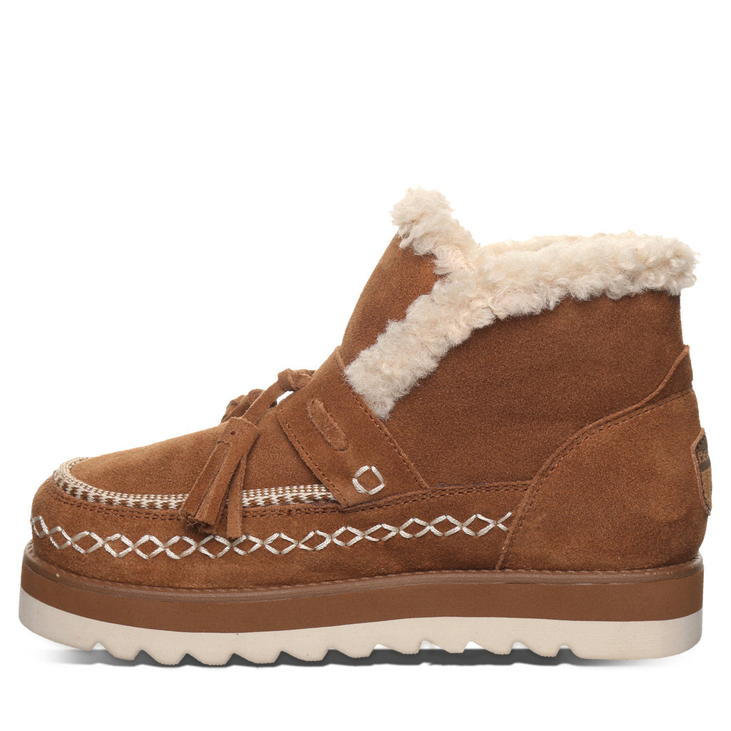 Lexley Fringe Ankle Boots in Cinnamon