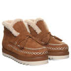Lexley Fringe Ankle Boots in Cinnamon
