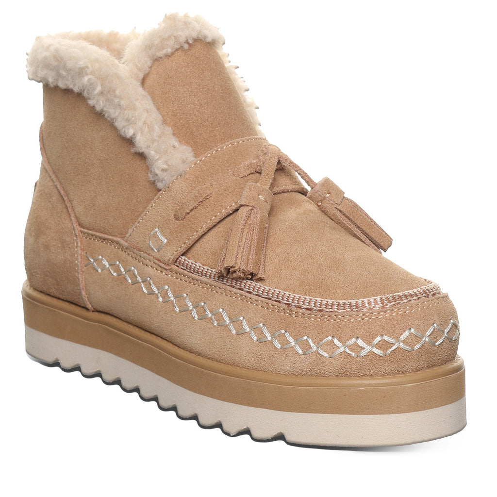 Lexley Suede Ankle Booties in Toffee