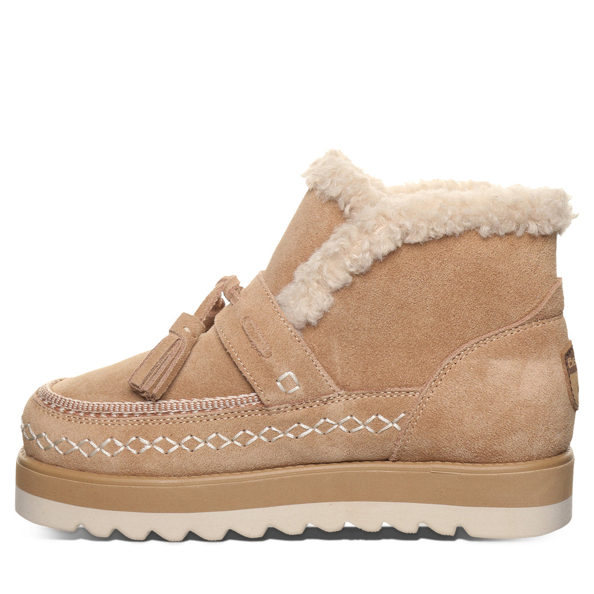 Lexley Suede Ankle Booties in Toffee