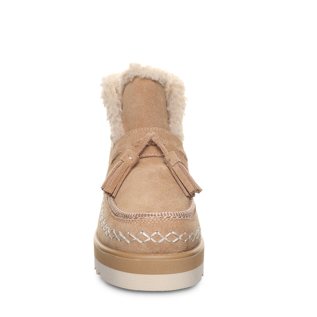 Lexley Suede Ankle Booties in Toffee