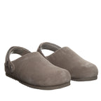 April Youth Faux Fur Clogs in Morel