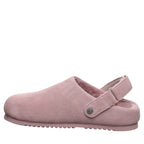 April Youth Embroidered Clogs in Peony