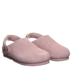 April Youth Embroidered Clogs in Peony
