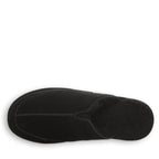 Walker Suede Scuff Slippers in Black