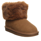 Tahlea Youth Rhinestone Booties in Hickory
