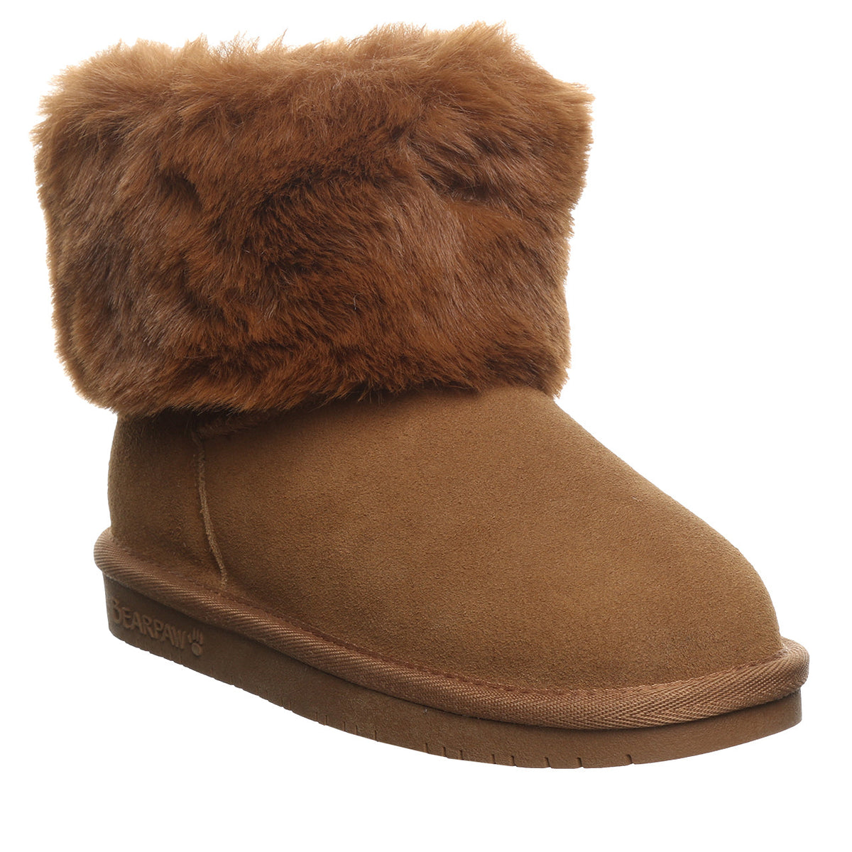 Tahlea Youth Rhinestone Booties in Hickory