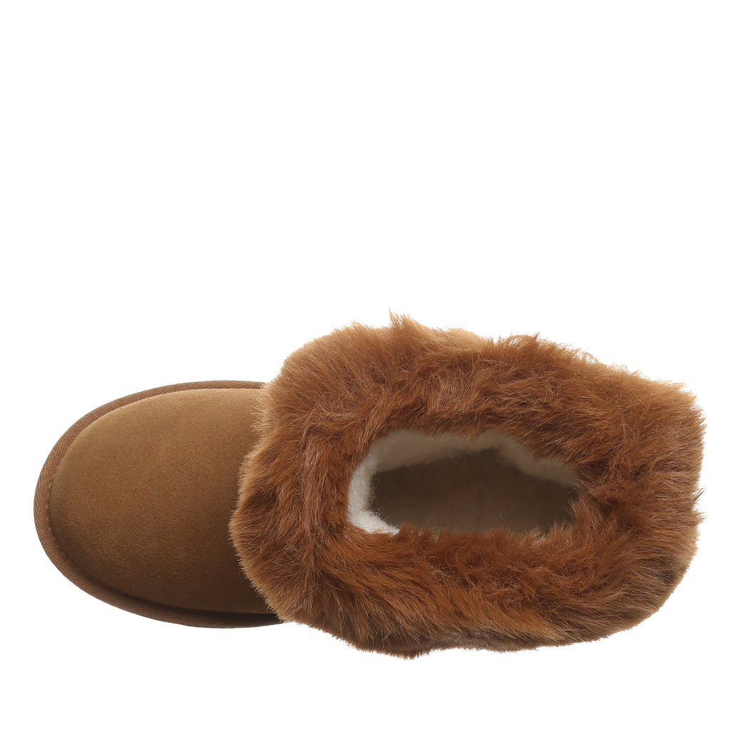 Tahlea Youth Rhinestone Booties in Hickory