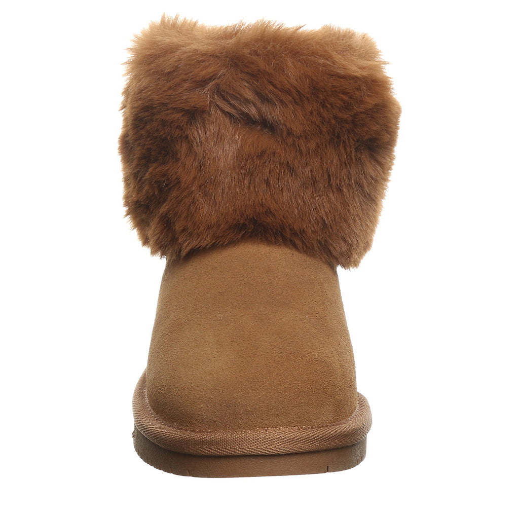 Tahlea Youth Rhinestone Booties in Hickory
