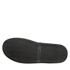Ezra Faux Fur Scuff Slippers in Black