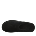 Ezra Faux Fur Scuff Slippers in Black