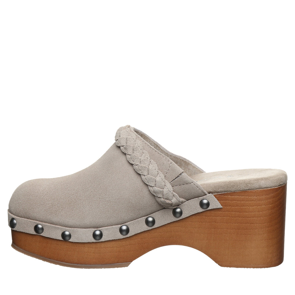 Cossette Buckled Clogs in Mushroom