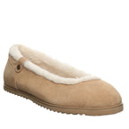 Delphi Faux Fur Lined Flats in Toffee