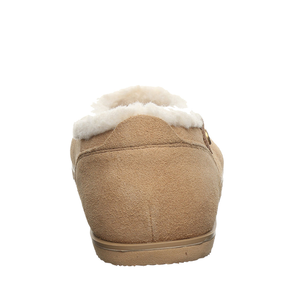 Delphi Faux Fur Lined Flats in Toffee