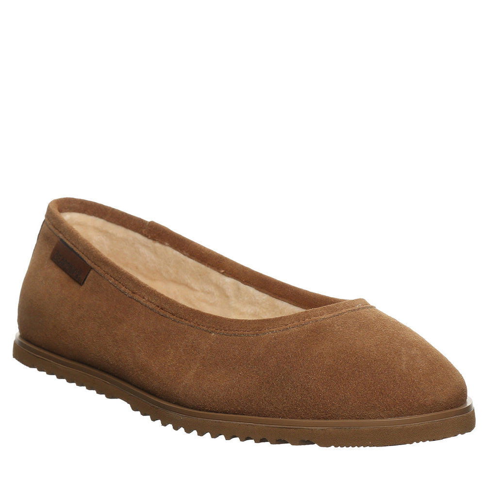 Jazlyn Sherpa Ballet Flats in Hickory